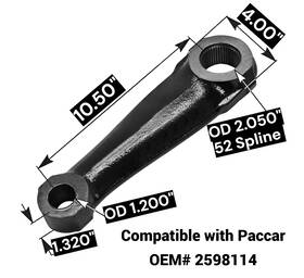 461.59114 Automann Pitman Arm Semi Truck 52 Spline Oem Cross Reference# 2598114