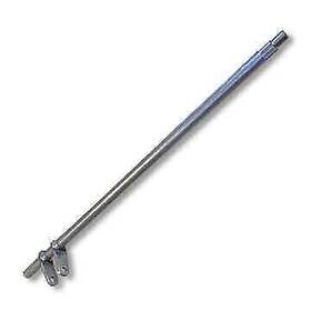 8140-28 Azusa Splined Steering Shaft 5/8 Inch Od With Snap Ring And Welded Pitman Arms 28 Length