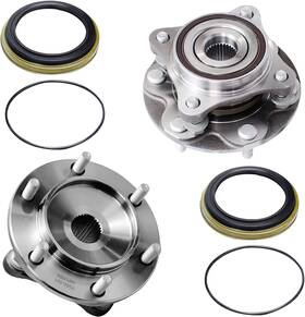 950-001 Detroit Axle 4wd 6-lug Front Wheel Hub Bearing Assembly For 2003-2021 Toyota 4runner