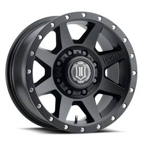 1817858150sb Icon Rebound 17x8.5 8x170 6mm Offset 5in Bs 125mm Bore Satin Fits Black Wheel