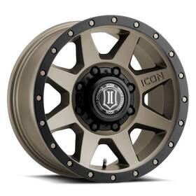 1817858150tt Icon Rebound 17x8.5 8x170 6mm Offset 5in Bs 125mm Bore Fits Titanium Wheel