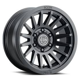 3618909060sb Icon Recon Fits Slx 18x9 6x5.5 Bp 25mm Offset 6in Bs 95.1mm Hub Bore Satin Black