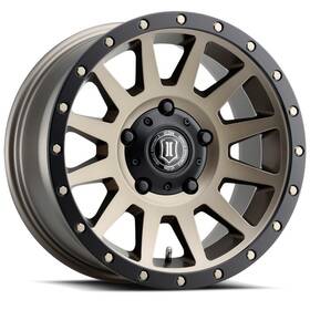 Ico2017855557br Icon Compression 17x8.5 5x150 25mm Offset 5.75in Bs 110.1mm Bore Bronze Wheel