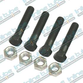 Cau04a Inline Tube 64-77 Oldsmobile Gm A/f/x Frame Suspension Upper Control Arm Bolts Nuts 4 Pc Set