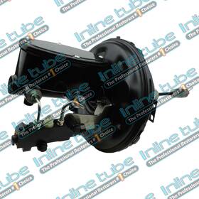 Dbu03b Inline Tube 67-74 Afx Body Disc Brake Conversion 11 Black Power Booster Master Cylinder Kit