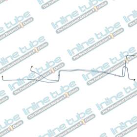 Sfrt7641 Inline Tube 4wd Trans Ford F150 Transmission 1976-79 Cooler C6 Lines Tubes Line Kit Ss