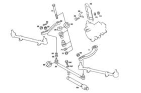 107-463-16-01 Mercedes-benz Genuine Pitman Arm