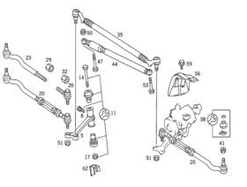 240-460-01-19 Mercedes-benz Genuine Intermediate Lever