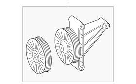 611-230-03-42 Mercedes-benz Genuine Idler Arm