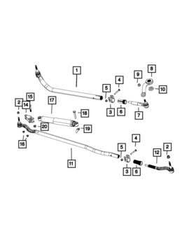 06510774aa Mopar Genuine Shoulder Square Neck Bolt Right Hand Drive 6510774aa