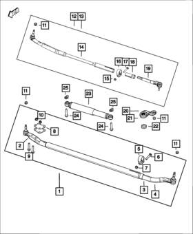 68111289aa Mopar Genuine Damper Bracket