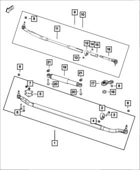 68383350aa Mopar Genuine Tube Retaining Clamp