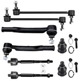 13335576 Quickfitauto 8x Front Tie Rods Ball Joints Sway Bars Kit For 2007 2008-2012 Nissan Versa
