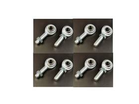 Rsrpcm6lk8 Rsracing 8pcs Lh Male Econ 3/8 X 3/8-24 Rod Ends Heim Joints Heims Jam Nut Cml-6