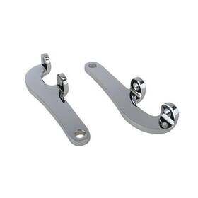 91632024 Speedway Motors Flat Tie Rod Steering Arms Chrome Fits Chevy