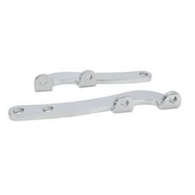 91632030 Speedway Motors Flat Plate Steering Arms Chrome Fits Chevy