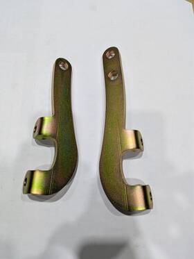 91632031 Speedway Motors Flat Plate Steering Arms Plain Fits Chevy Spindle