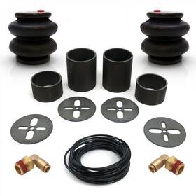 Ztp353e5b Suspension Pros Universal Rear Air Bag Bracket Kit With 2600lb Bags Line And Fittings