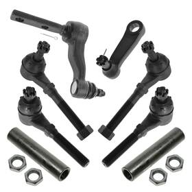 Psa37184 Trq Steering Kit Idler Arm Bracket Pitman Tie Rod Assembly Compatible Ford Lincoln