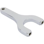 Upper Steering Arm, Chrome, 7-3/4 Inch, 5/8 Hole, Fits 37-48 Ford Spindle. Fixed Price $106.99.