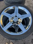 Set Of 2 Rear Chrome 19" Mercedes Benz SL550 SL600 SL500 SL63 Amg Rims. Fixed Price $1200.00.