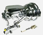 Chrome Chevy 8" Dual Disc Power Booster + Milled Master Cylinder & Brackets. Fixed Price $177.87.