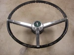 1967 1968 Pontiac Gto Lemans Tempest Firebird Black Steering Wheel Assembly Gm. Fixed Price $250.00.