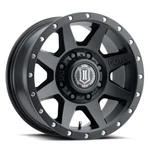 Icon 1817858150SB For Rebound 17X8.5 8X170 6MM Offset 5IN Bs 125MM Bore Satin Bl. Fixed Price $266.95.