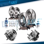 Front & Rear Brake Rotors + Pads Wheel Hub Bearing For 07-12 Nissan Altima 2.5L. Fixed Price $241.16.