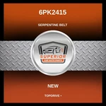 Topdrive Serpentine Belt 6PK2415. Fixed Price $39.00.