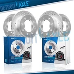 Front And Rear Drilled Brake Rotors For Chevy Silverado Gmc Sierra 2500 3500 Hd. Fixed Price $240.69.