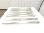 1.9" Grooved O-ring Conveyor Roller 33"BF Galvanized Steel 7/16"HEX Lot Of 8. Fixed Price $249.99.
