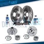Front Disc Rotor Ceramic Brake Pad Wheel Bearing Hub 2008 - 2011 Ford Focus. Fixed Price $158.72.