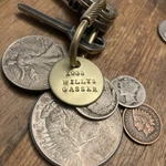 1933 Willys Gasser Hot Rod Solid Brass Key Fob. Fixed Price $14.95.
