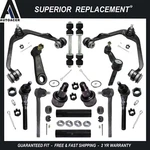 Front Upper Control Arms Sway Bar Tie Rods 14P For F-150 Blackwood Navigator 2WD. Fixed Price $137.50.
