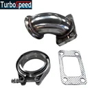 Emusa 2.5" V-band 90 Degree T3 Turbocharger Exhaust Adapter Flange+clamp+gasket. Fixed Price $55.99.