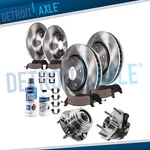 Front & Rear Brake Rotors + Ceramic Pads Wheel Hub Bearing For 07-13 Altima 2.5L. Fixed Price $241.16.