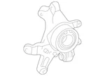 Genuine Mercedes-benz Wheel Carrier 203-350-39-08. Fixed Price $458.40.