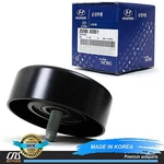 Genuine Idler Pulley Fits 06-10 Hyundai Santa Fe Kia Optima Rondo Magentis 2.7L. Fixed Price $27.69.