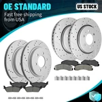Front Rear Disc Rotors Brake Pads For F-150 Expedition Lincoln Navigator 2018-21. Fixed Price $253.46.