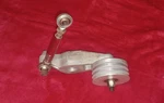 Vintage Small Block Chevy Latham Supercharger Idler Pulley & Bracket. Fixed Price $250.00.