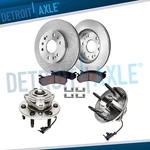 4WD Front Rotors Ceramic Brake Pads Wheel Hub Bearings For Chevy Silverado 1500. Fixed Price $253.60.