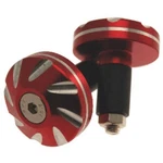 Pair Counterweights Handlebar Helix Red Chrome Scooter Motorcycle Ends. Fixed Price $10.81.