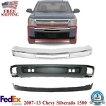 Front Bumper Chrome Steel Deflector Kit For 2007-2013 Chevy Silverado 1500. Fixed Price $246.34.