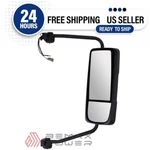 Chrome Power Heated Door Mirror With Arm For Mack Anthem, Passenger Right Side. Fixed Price $389.99.