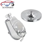Sbc Bbc Chevy Chrome Saginaw Style Power Steering Pump W/ Single Groove Pulley. Fixed Price $106.99.