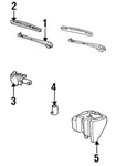 Genuine Gm 1984-1990 Chevrolet Buick Oldsmobile Pontiac Left Wiper Arm 20004890. Fixed Price $54.89.