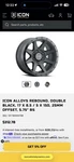 Icon Alloys Rebound, Double Black. Fixed Price $250.00.