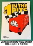 Mac Tools #1 The Pits - Vintage Original Vinyl Decal Sticker Automotive. Fixed Price $9.41.