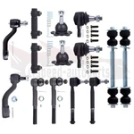 14PCS Front Ball Joints Tie Rods Kit For 1993-1999 Chevy K1500 Suburban 4WD. Fixed Price $87.54.